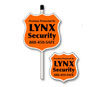 Union made and printed plastic security signs